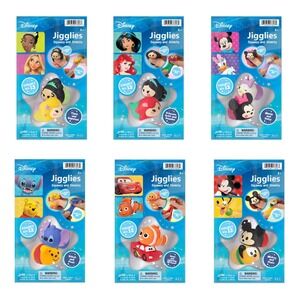 Disney‎ Pixar Jigglies Complete Set of 12 NEW SEALED LOT Stretch Squeeze Squish